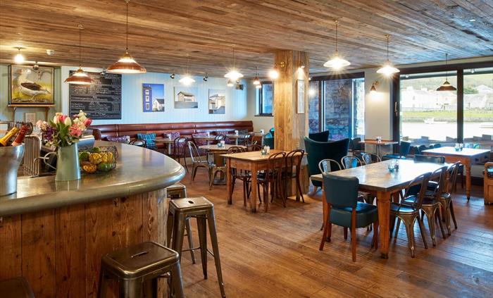 The Warehouse dining area and bar